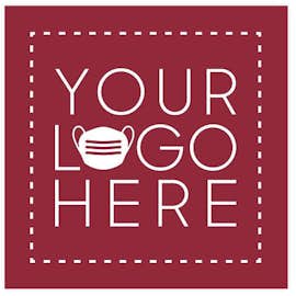 Customized Full Color 12" Square Floor Decal - Color: Maroon