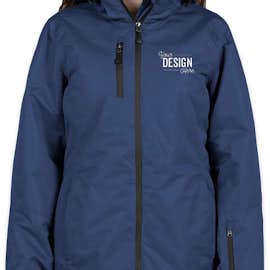 Port Authority Women's 3-in-1 Waterproof Vortex System Jacket - Color: Night Sky Blue / Black