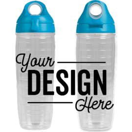 Tervis 24 oz. Sports Bottle with Lid (Full Color Wrap Print) - Color: Turquoise / Light Turquoise