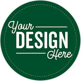 Full Color 3.5 in. Circle Roll Labels (500 per roll) - Color: Forest Green