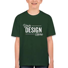Canada - Fruit of the Loom Youth 100% Cotton T-shirt - Color: Forest Green