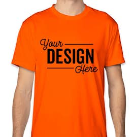 Bayside USA-Made Performance Shirt - Color: Orange