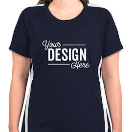 Canada - ATC Women's Competitor Colorblock Performance Shirt - Color: True Navy / White