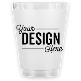 16 oz. Frosted Plastic Stadium Cup - Color: Pearl White