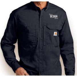 Carhartt Force Ridgefield Button Down Shirt - Color: Navy