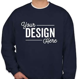 Gildan Midweight 50/50 Crewneck Sweatshirt - Color: Navy