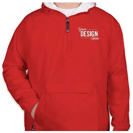 Charles River Classic Hooded Packable Anorak - Color: Red