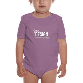 Royal Apparel USA-Made Organic Baby Bodysuit - Color: Eggplant