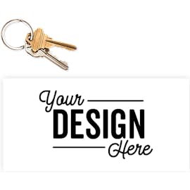 7.5 in. x 3.75 in. Rectangular Bumper Sticker - Color: White