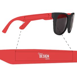 Two-Tone Promotional Sunglasses - Color: Red