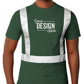 Bayside USA-Made Reflective 100% Cotton T-shirt - Color: Forest Green