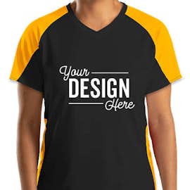 Augusta Women's Cutter Jersey - Color: Black / Gold