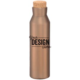 20 oz. Copper Vacuum Insulated Water Bottle with Screw-on Lid - Color: Copper