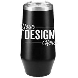 9 oz. Copper Vacuum Stemless Champagne Flute - Color: Black