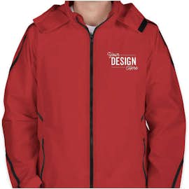 Team 365 Mesh Lined Hooded Jacket - Color: Sport Scarlet Red