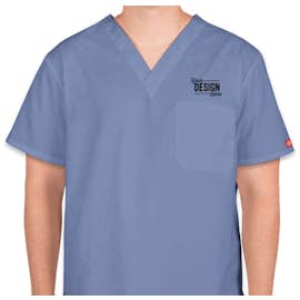 Dickies V-Neck Scrub Top - Color: Ciel Blue