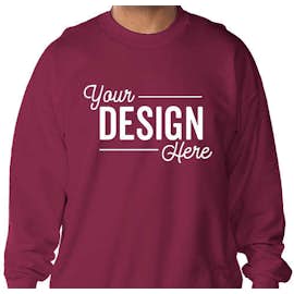 Hanes Ultimate Heavyweight Crewneck Sweatshirt - Color: Maroon