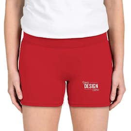 Augusta Women's 4" Compression Shorts - Color: Red