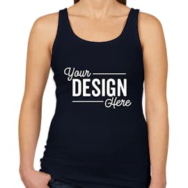 Next Level Women's Slim Fit Jersey Tank - Color: Midnight Navy