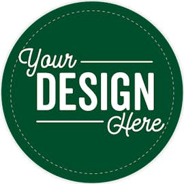 Full Color 2.5 in. Circle Roll Labels (500 per roll) - Color: Forest Green