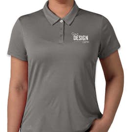 Adidas Women's Heather Performance Polo - Color: Black Heather