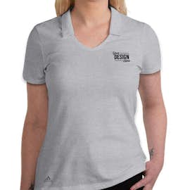 Adidas Women's Recycled Blend Polo - Color: Medium Grey Heather