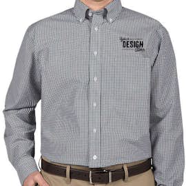 Devon & Jones Gingham Dress Shirt - Color: Navy