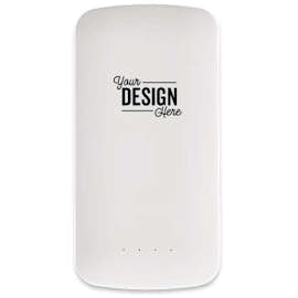 Zippy Slim Dual 4,000 mAh Power Bank - Color: White
