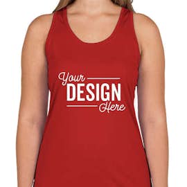 Augusta Women's Mesh Back Performance Racerback Tank - Color: Red