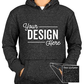 J. America Women's Glitter Pullover Hoodie - Color: Black
