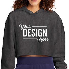 Champion Women’s Reverse Weave Cropped Hoodie - Color: Charcoal Heather