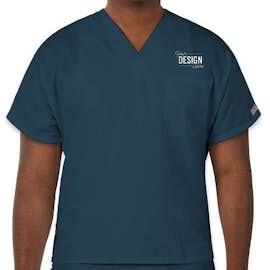 Cherokee Workwear Originals V-Neck Scrub Top - Color: Caribbean Blue