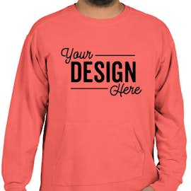 Comfort Colors French Terry Crewneck Sweatshirt - Color: Watermelon