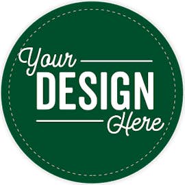 Full Color 3 in. Circle Vinyl Decal - Color: Forest Green