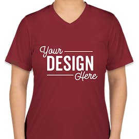 Canada - Team 365 Women's Zone V-Neck Performance Shirt - Color: Sport Maroon