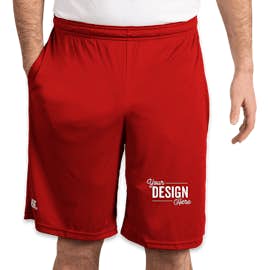 Russell Athletic Essential Performance Shorts with Pockets - Color: True Red