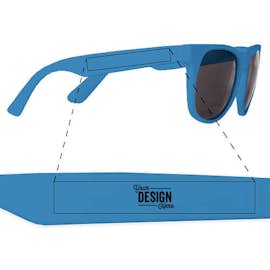 Solid Promotional Sunglasses - Color: Blue / Blue