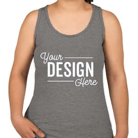 Anvil Women's Tri-Blend Racerback Tank - Color: Heather Graphite