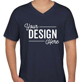 Canada - Bella + Canvas Jersey V-Neck T-shirt - Color: Navy