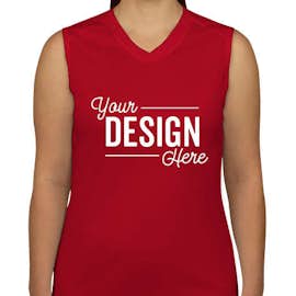 Badger B-Dry Women's Sleeveless Performance Shirt - Color: Red