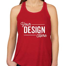 Canada - Bella + Canvas Women's Flowy Racerback Tank - Color: Red