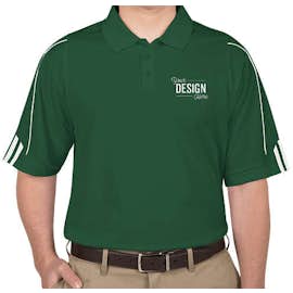 Adidas ClimaLite Three Stripe Performance Polo - Color: Forest / White