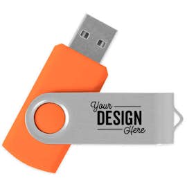 Rotate USB Flash Drive 4GB - Color: Orange