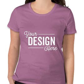 Royal Apparel Women's USA-Made Slim Fit Organic T-shirt - Color: Eggplant