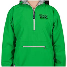 Charles River Women's Classic Hooded Anorak - Color: Kelly Green