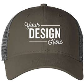 The North Face Ultimate Trucker Hat - Color: Burnt Olive Green/Asphalt Grey