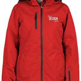 Port Authority Women's 3-in-1 Waterproof Vortex System Jacket - Color: Rich Red / Black