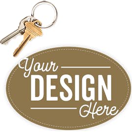 6 in. x 4 in. Oval Bumper Sticker - Color: Metallic Gold
