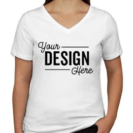 Canada - Bella + Canvas Women's V-Neck T-shirt - Color: White