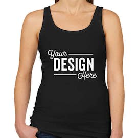 Next Level Women's Slim Fit Jersey Tank - Color: Black
